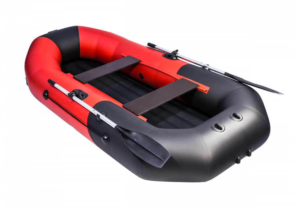 Таймень N 270 НД красный-черный надувное дно (лодка пвх)