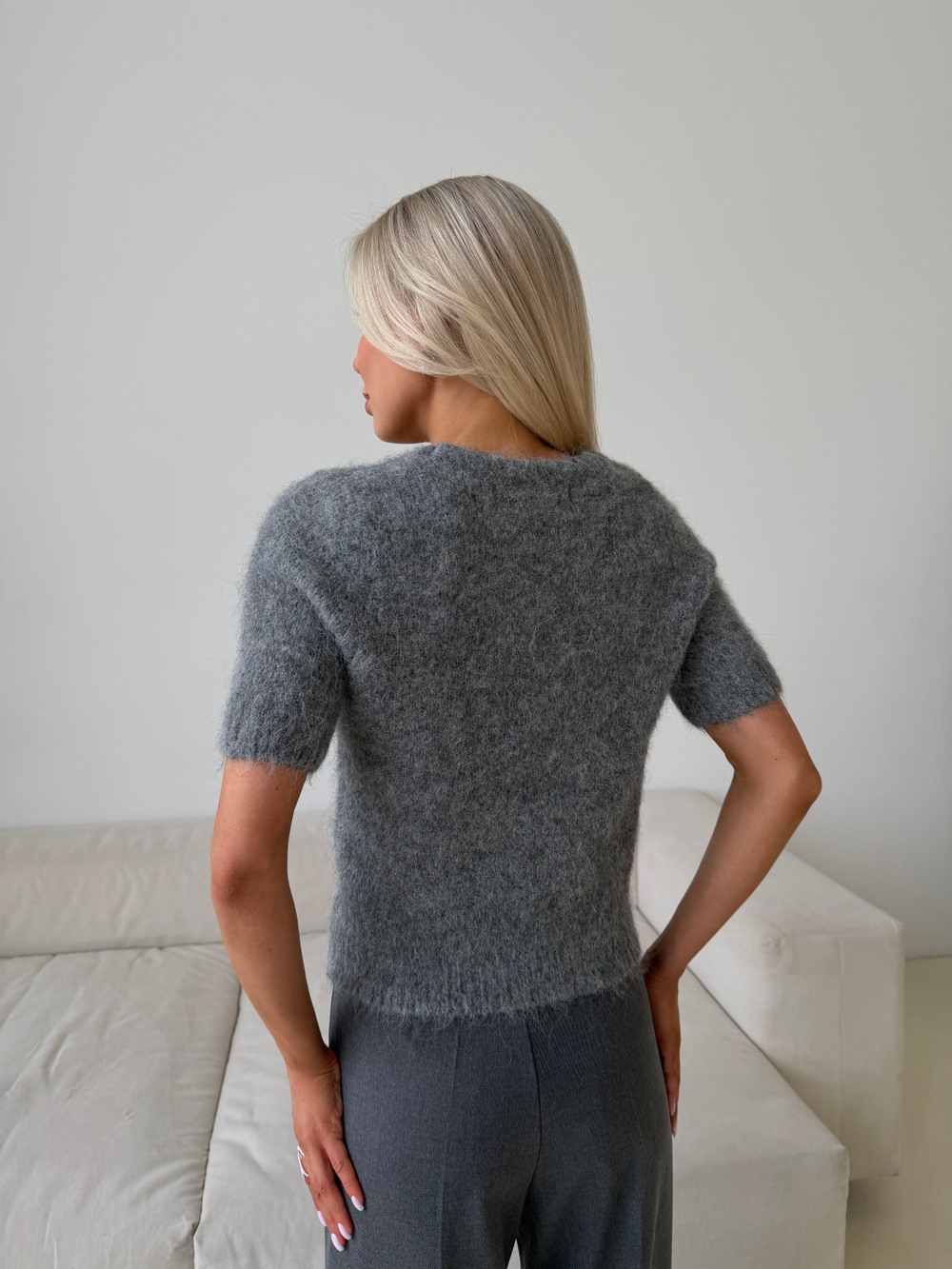 Джемпер Пушистик серый