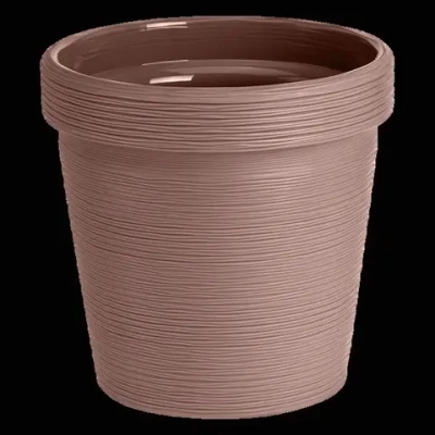 Кашпо для цветов пластиковое 1,1л d-13см «Терра» Мокко