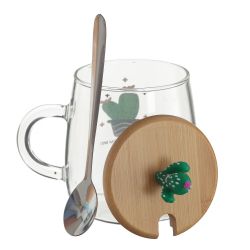 GAEM Кружка с крышкой и ложкой, 470 мл, L11 W8,5 H13 см, 3в.