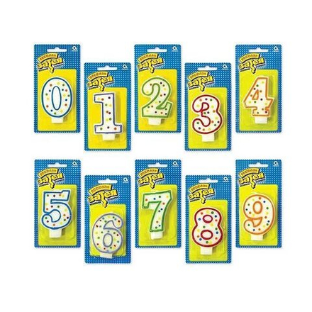 Свечи -цифры 7,6см