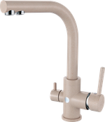 16025-B Смеситель (СВЕТЛО-БЕЖ) с фильт GANZER  (10/1шт)