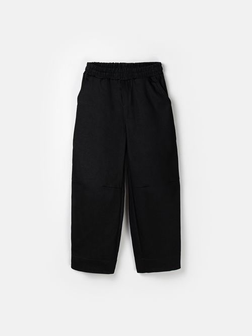 Брюки багги из денима 