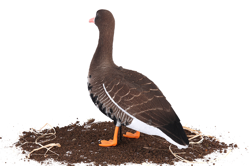 Белолобый гусь Softplast 3D ЖИВОЕ ПЕРО мод. BS-3D-UV