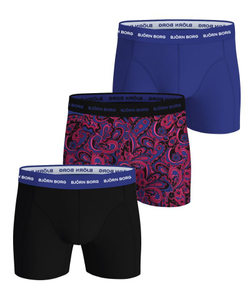 Боксерки теннисные Bj_rn Borg Cotton Stretch 3P - blue/print/black