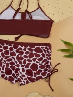 купальник раздельный 3 в 1 с шортами и топ парео