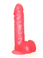 Фаллоимитатор LOVETOY розовый гелевый на присоске 16 см
