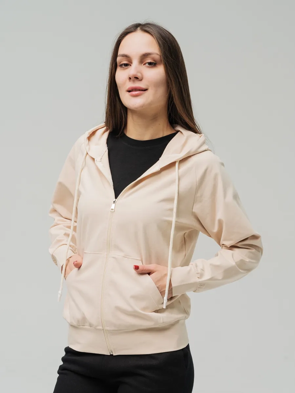 Худи спортивные на молнии