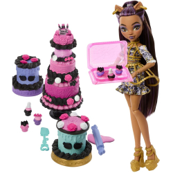 Monster High - STRASZY SWEET BIRTHDAY Набор с куклой и тортом DIY JBG78