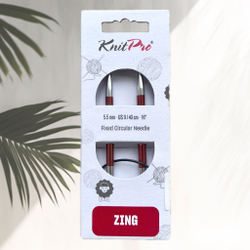 Спицы круговые Zing, 8мм/80см, KnitPro,(47136)
