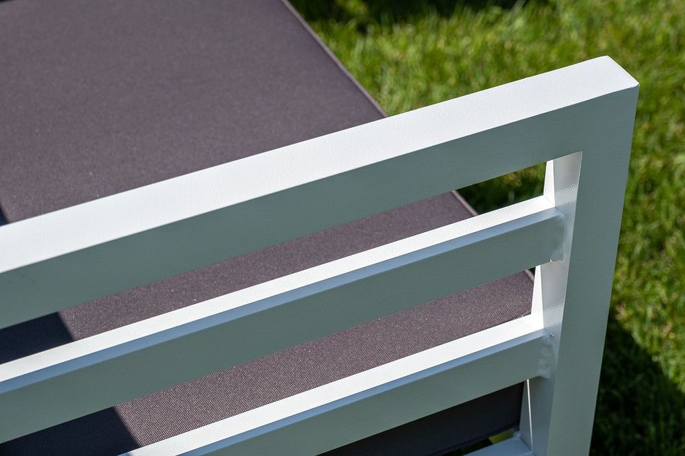 "Глория" модуль диванный правый, каркас из алюминия