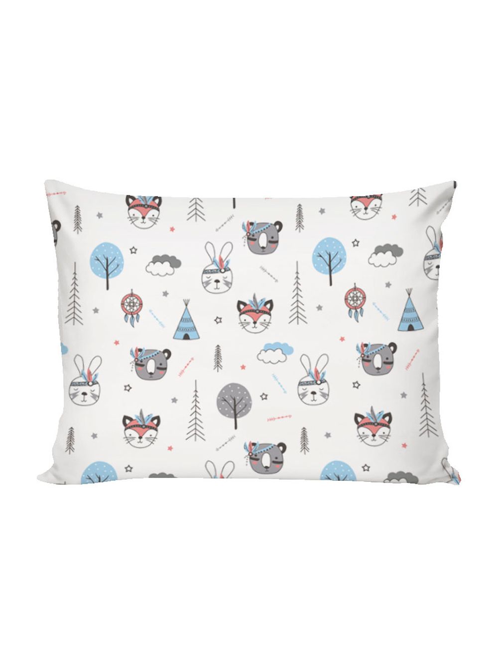 Постельное белье бязь Сказка "Индейцы/Индейцы (компаньон)" 1,5-сп Наволочка 50х70 см 1 шт Простынь на резинке 90x200 смПододеяльник 145x205 см