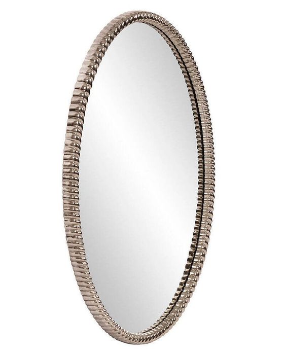Овальное серебряное зеркало Джанет Louvre Home MH-2196-02