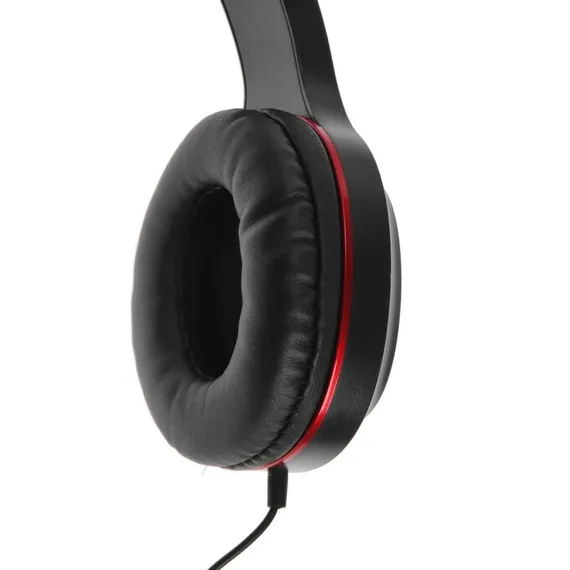 Комплект наушников Hoco W24, проводные, полноразмерные + вакуумные, проводные, красные