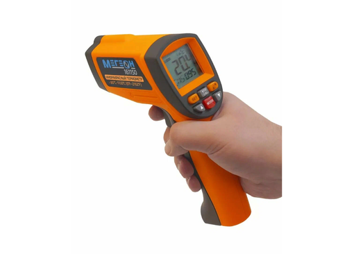 Инфракрасный термометр МЕГЕОН 161150, ЖК-дисплей, оптическое разрешение 50:1