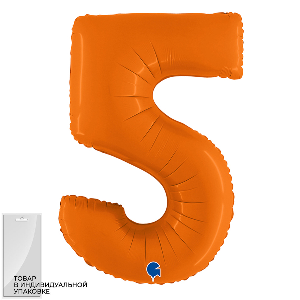 Цифра "5" оранжевый Gr