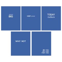 Dəftər \ Тетрадь 48 листов А5 клетка Синий металлик