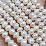 Жемчуг 2А речной бусины Кукуруза 6-8 мм, на нитке 38 см