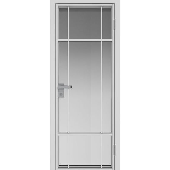 Межкомнатная дверь алюминиевая Profil Doors 8AG вайт остеклённая