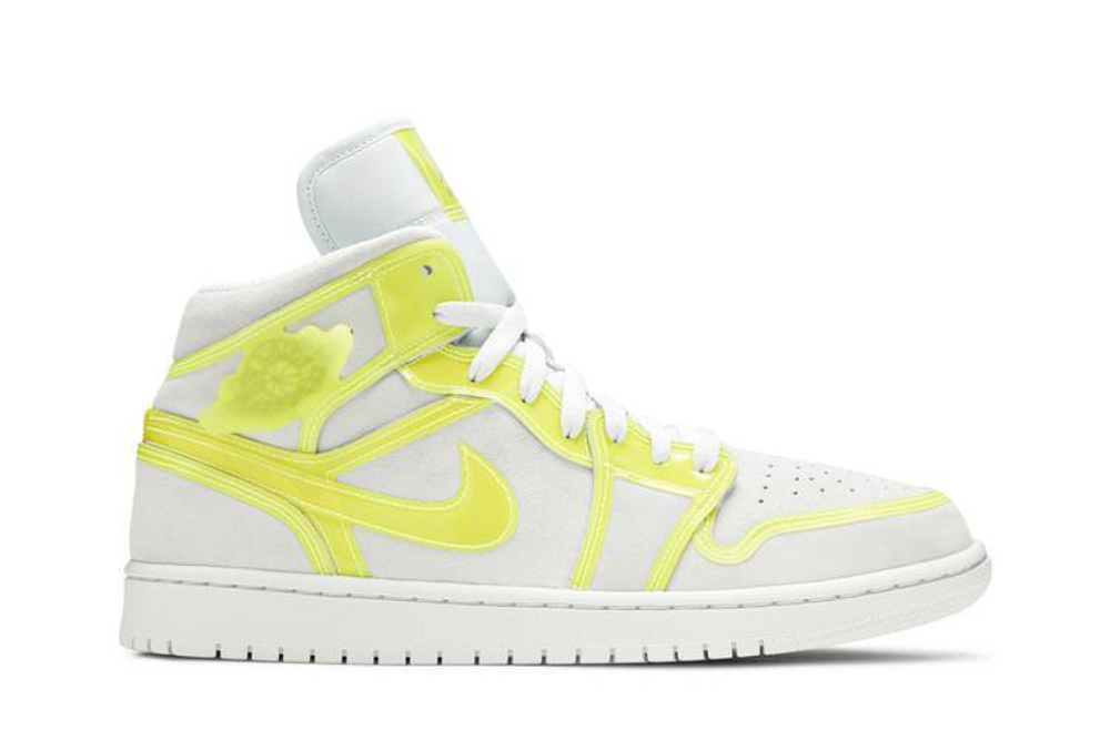 Кроссовки Jordan Air Jordan 1 Mid Lx "Opti Yellow" (Женская размерная сетка)
