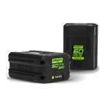 Аккумуляторный триммер Greenworks GD60BCB2K5 60В (2 x 5 Ач, ЗУ) захват 400 мм, 9.7 кг, 2108407U2G