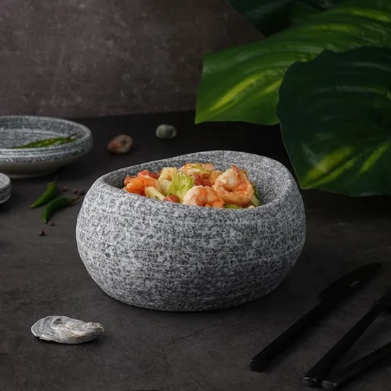 Салатник 250 мл 17,5*15,5 см h8,7 см Stone Untouched Taiga P.L. Proff Cuisine [1]
