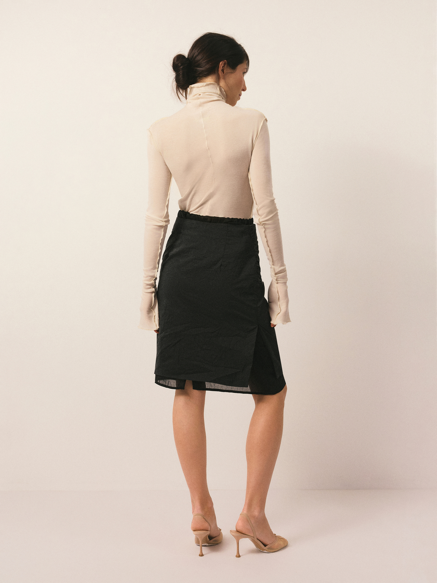 Юбка двойная со сборкой