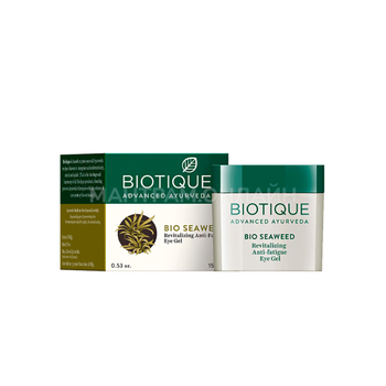 Гель для век Biotique Bio Seaweed с Морскими Водорослями от темных кругов, восстанавливающий 15 г