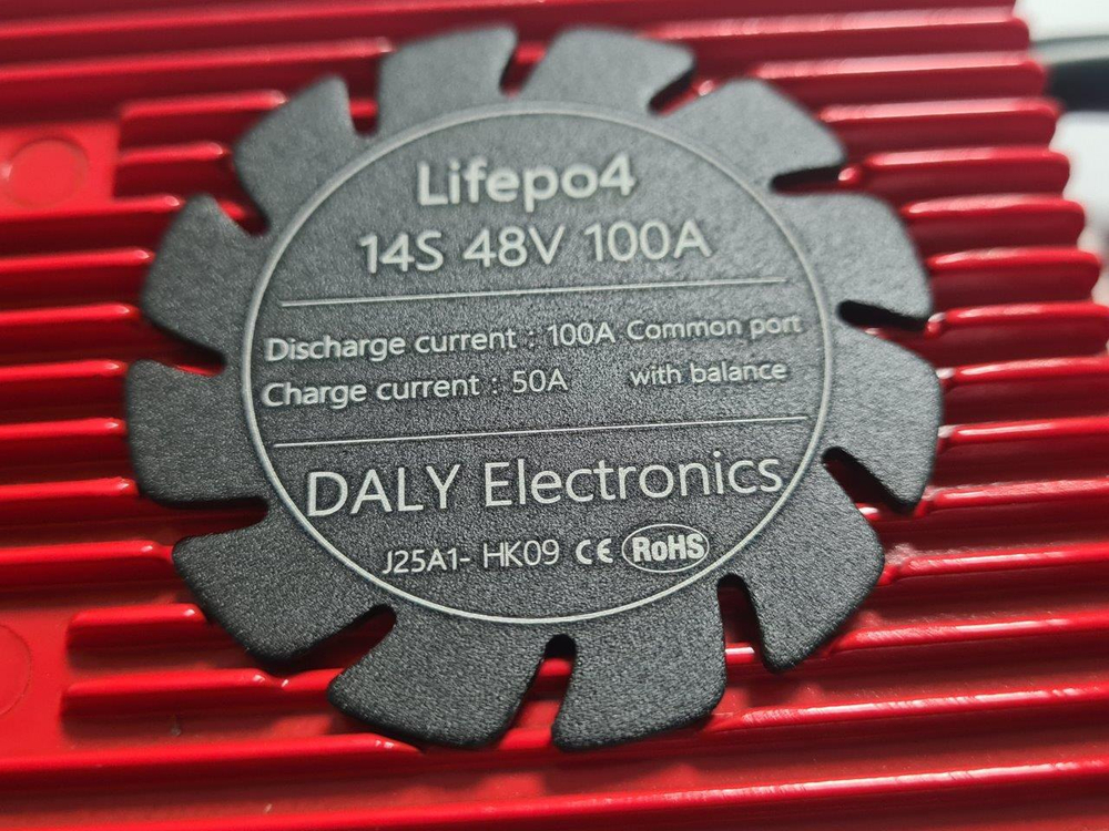 Плата контроля BMS LiFePO4 14S 48V 100A