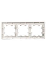 BRITE Рамка 3-местная РУ-3-2-Бр стекло розовый матовый IEK