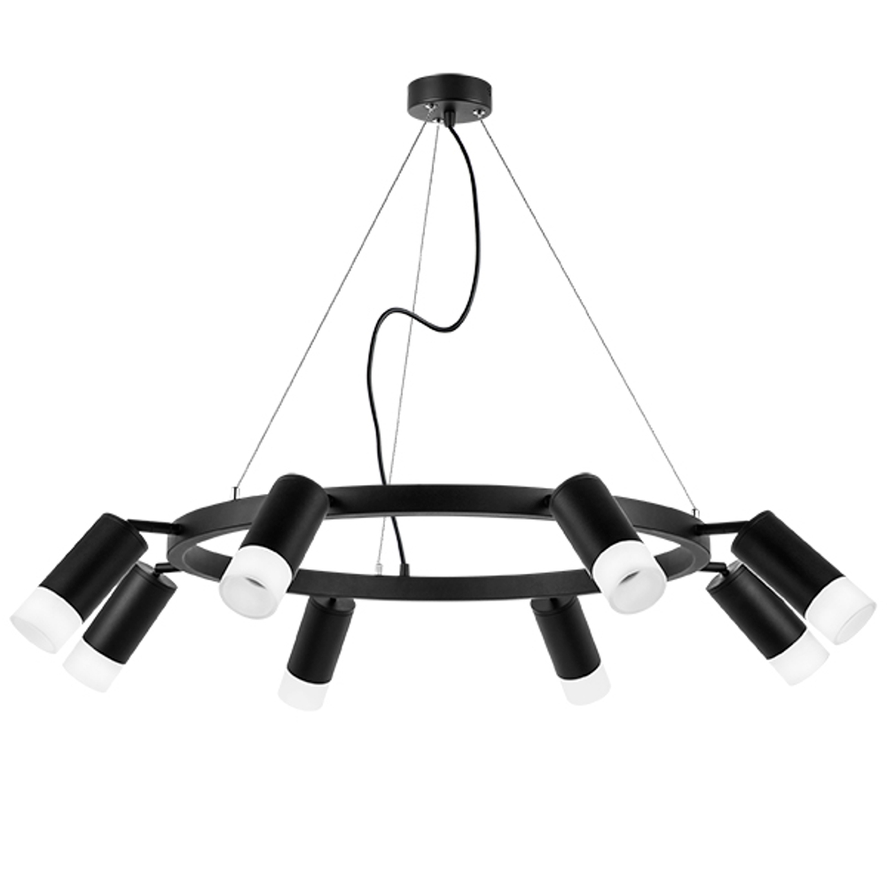 LR0183781 Люстра RULLO 8х50W GU10 ЧЕРНЫЙ (571018+214437-8+202431-8)