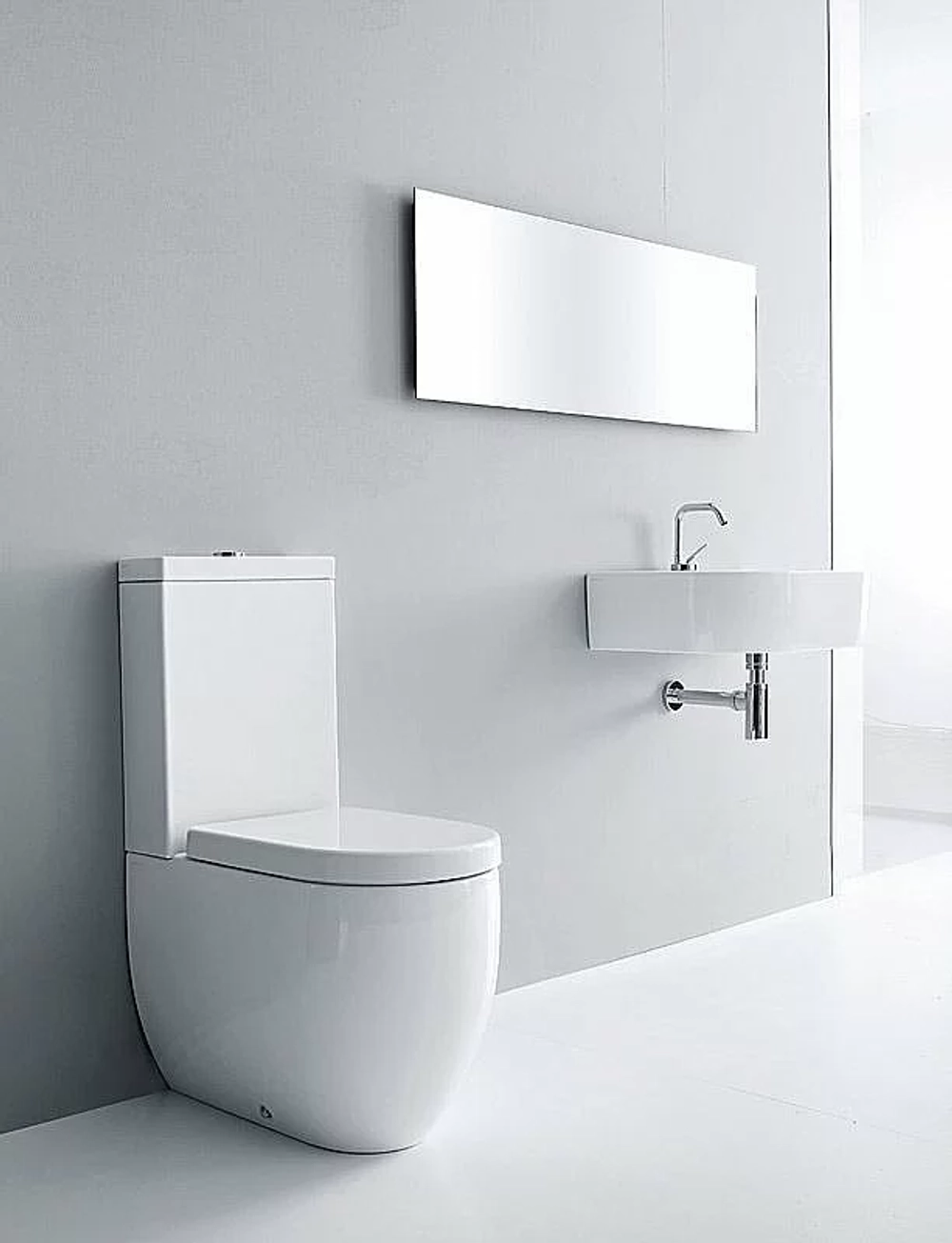 Унитаз напольный Kerasan Flo 3117 белый, с бачком