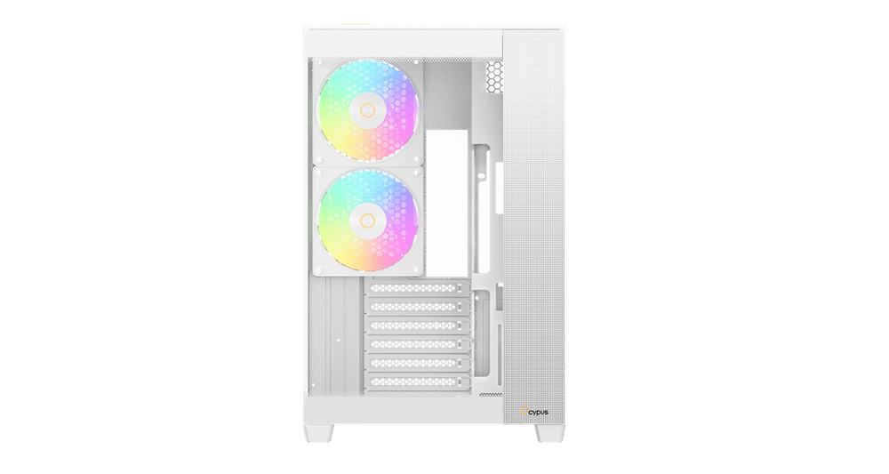 Корпус Ocypus Delta C74 WH ARGB ATX/MATX/ITX, USB3.0x2, Type C, Белый, Delta-C74-WHD200XX-GL