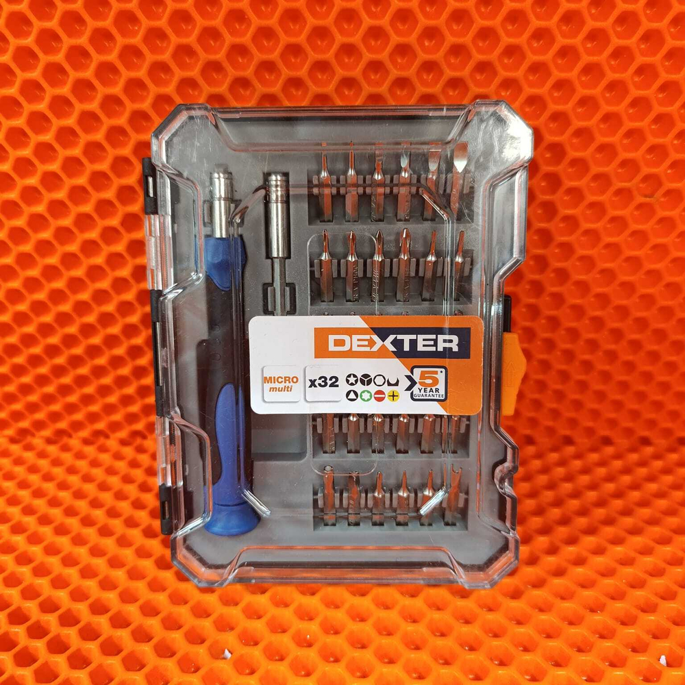 Отвёртка прецизионная Dexter c набором насадок 32 предмета
