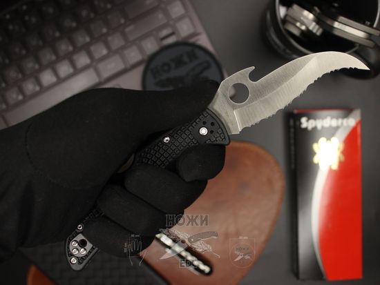 Складной нож Spyderco Matriarch 2 Emerson C12SBK2W c клинком из стали VG-10, рукоять FRN