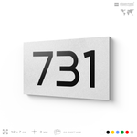 Номер на дверь 731, табличка на дверь для офиса, квартиры, кабинета, аудитории, склада, белая 120х70 мм, Айдентика Технолоджи