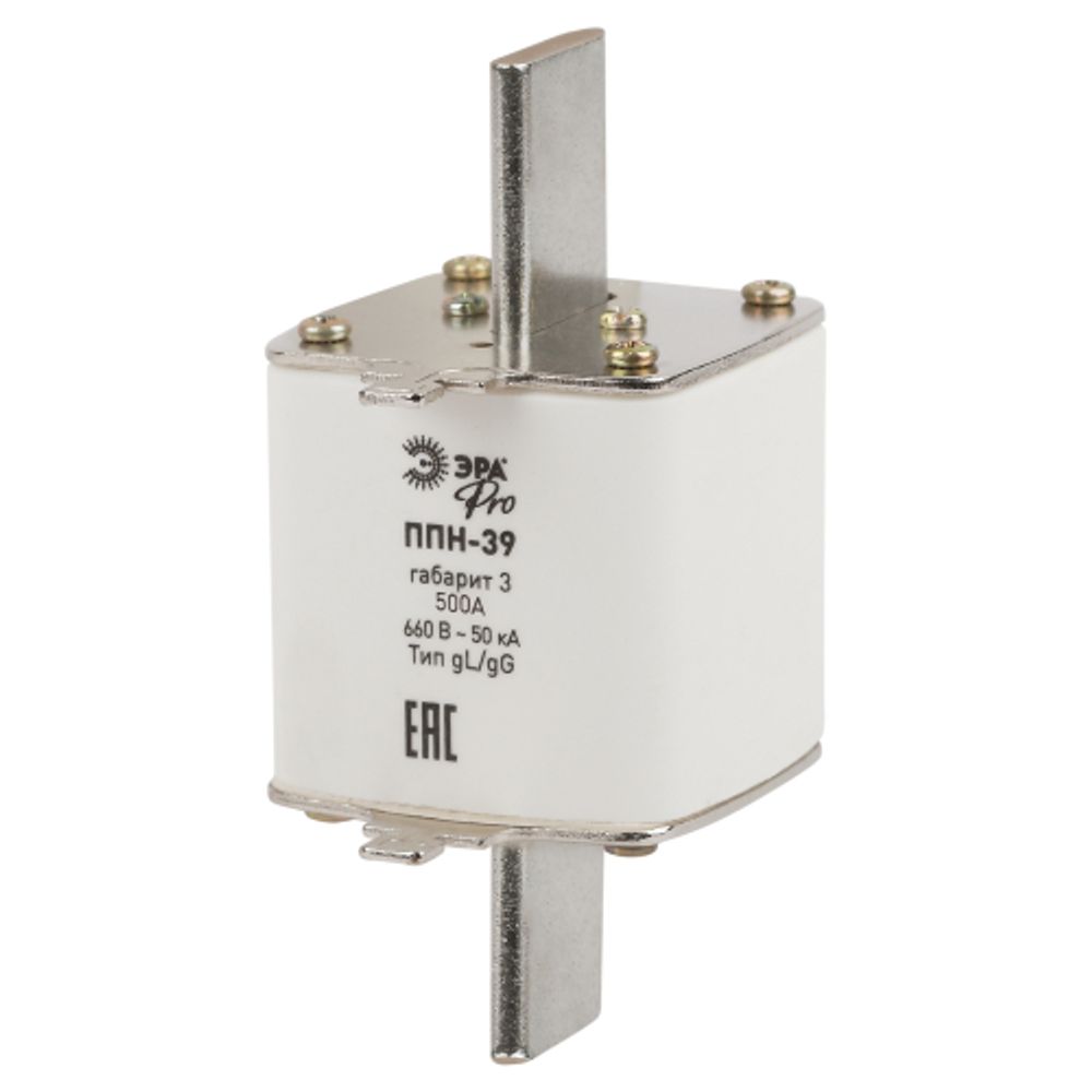 Плавкий предохранитель ЭРА PRO ppn-39-3-500 ППН-39, габарит 3, 500А