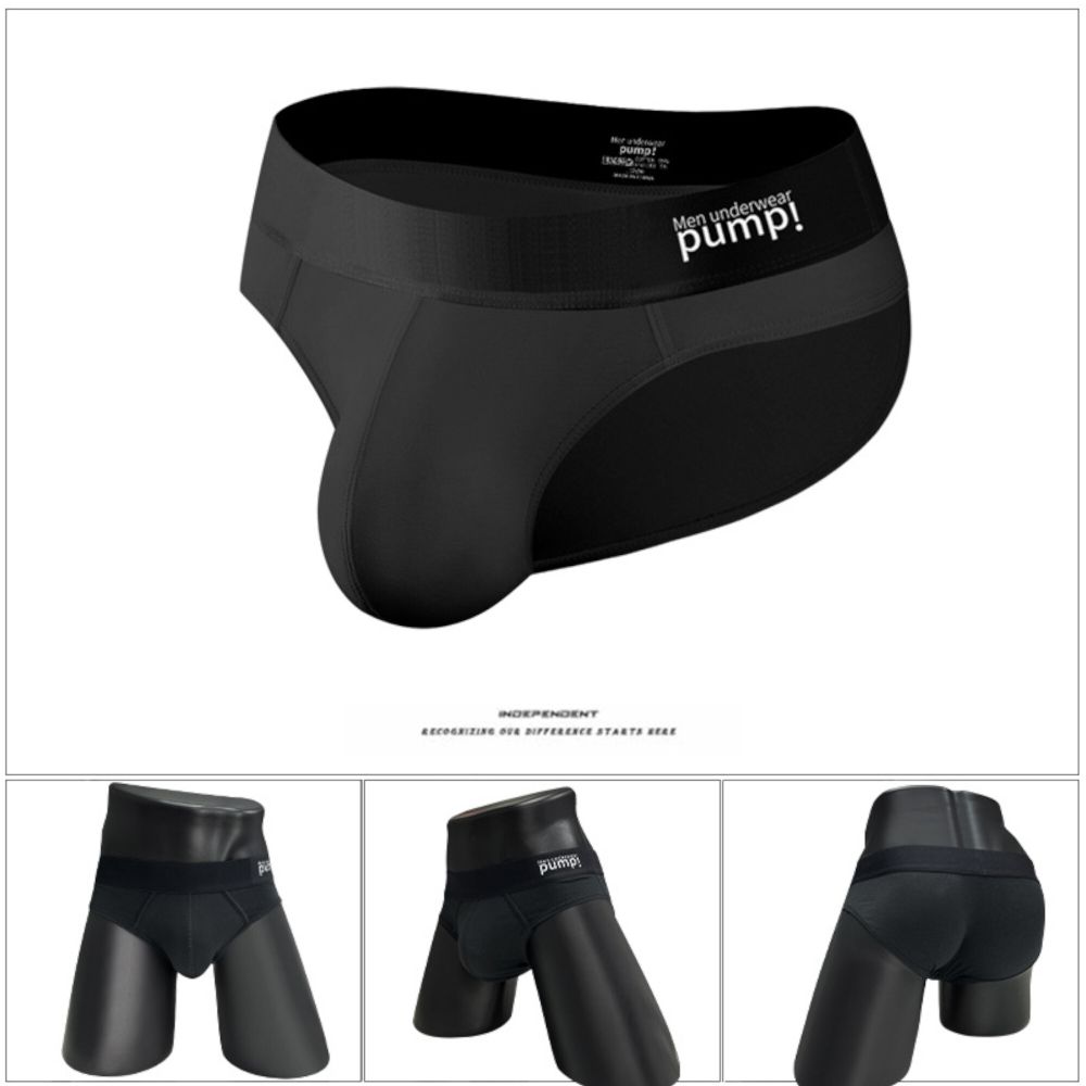 Мужские трусы брифы черные PUMP! MP5002-2