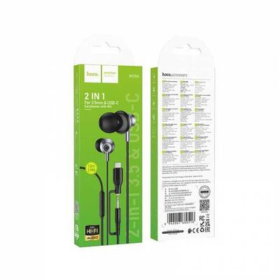 Проводные наушники для Type-C 2-in-1 Hoco M119A (black)