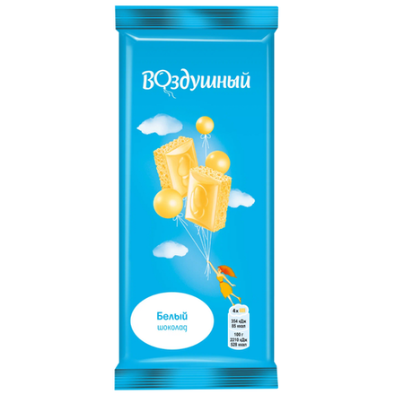 Шоколад Воздушный белый 80гр