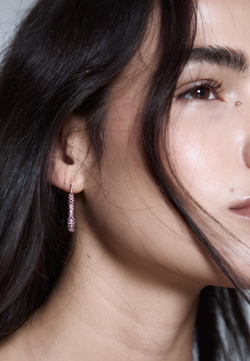 STRADIVARIUS Набор из 4 пар блестящих сережек, серый