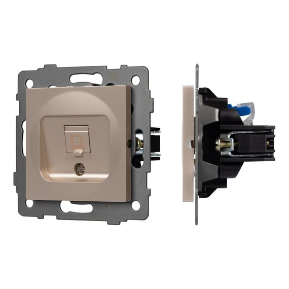 Механизм компьютерной розетки SCT-MPC1-PL-GD-V (RJ-45, CAT6) Arlight 049849