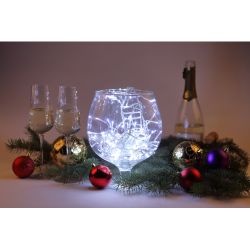 Светодиодная новогодняя гирлянда ЭРА ENIN - WC мишура 3,9 м белый провод холодный свет