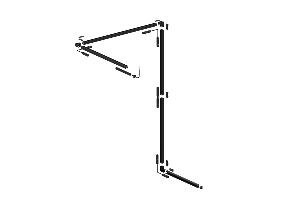 Шинопровод магнитный накладной Crystal Lux CLT 0.114 01 L2000 BL