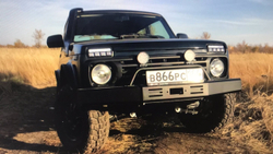 Бампер передний силовой Нива 4x4/Легенд/Urban/Bronto под лебедку