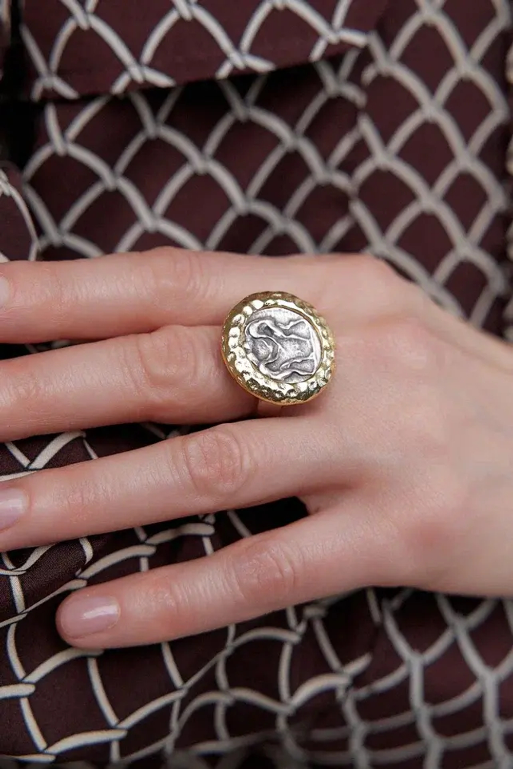 Coins  g/round Кольцо 02  арт.0999