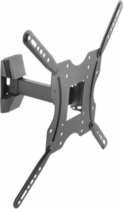 Кронштейн для телевизора Ultramounts (UM 901) черный 32"-55" макс.30кг настенный поворотно-выдвижной и наклонный