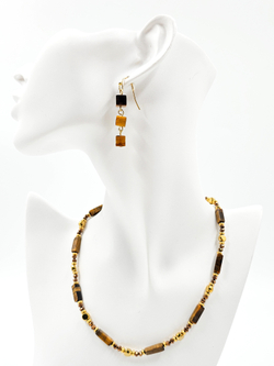 Серьги женские из камня тигровый глаз. Серьги висячие