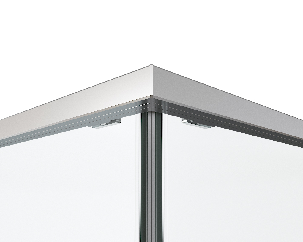 Душевой уголок Ultima VSS-7UL9010CL, 900*1000, хром, стекло прозрачное