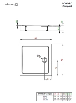 Душевой поддон Radaway Doros C Compact 90x90 SDRC9090-05-04S белый